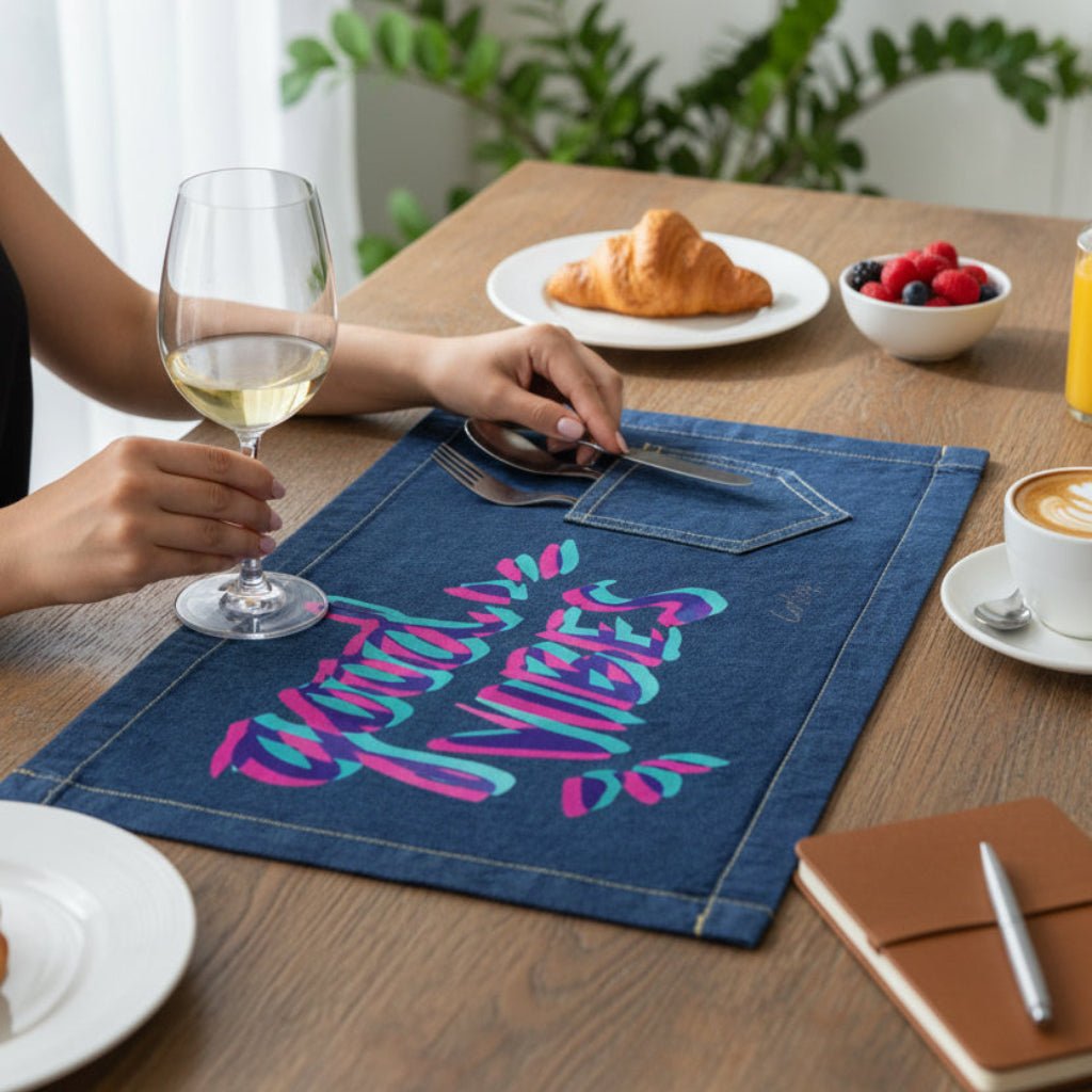 good-vibes-by-catcoq-denim-table-placemat-lifestyle-shot