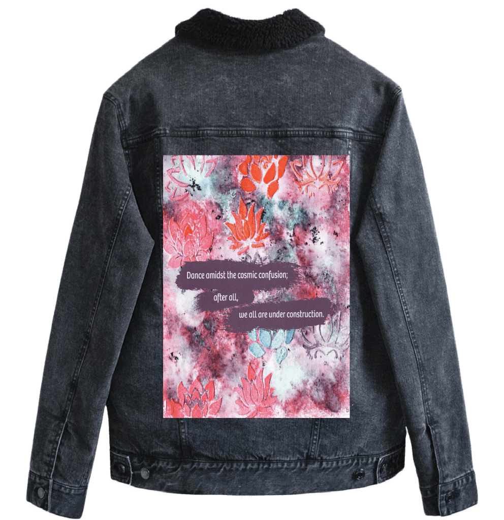 JUST DANCE by CANVAS and QUOTATIONS custom denim jacket by DenimINK
