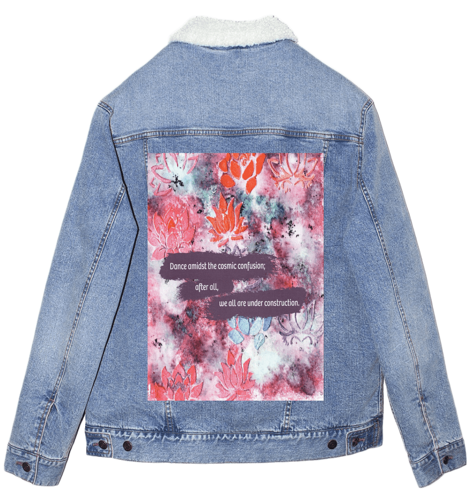 JUST DANCE by CANVAS and QUOTATIONS custom denim jacket by DenimINK