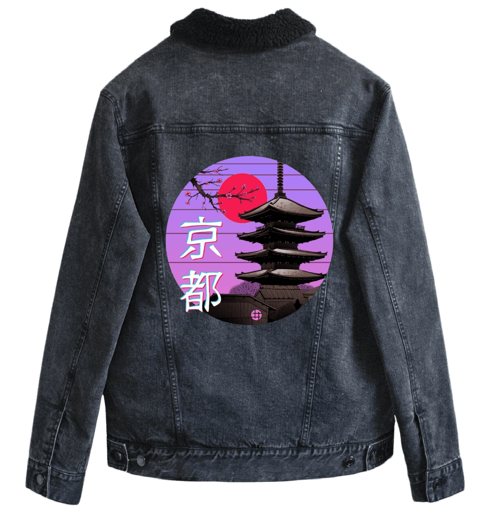 KYOTO WAVE by VINCENT TRINIDAD custom denim jacket by DenimINK