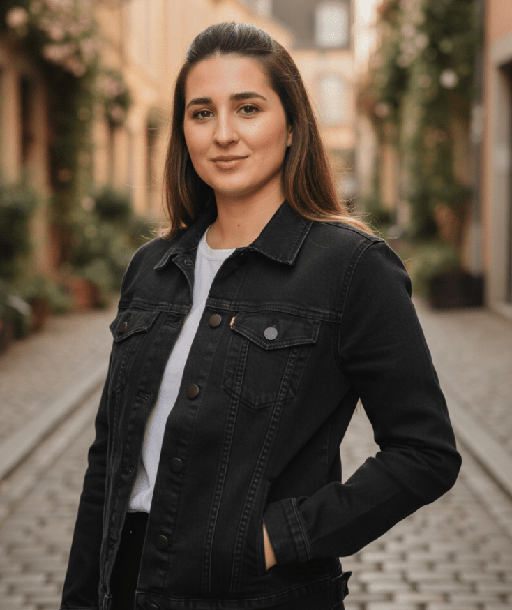 MASTER by HEND SHEHATA, printed on denim jackets and other denim products: tote bags, throw pillows, table place mats, aprons