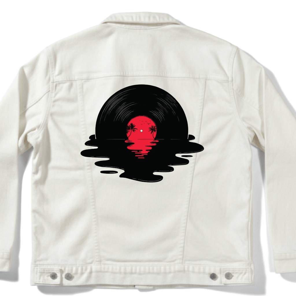 MELT AWAY by GRANT SHEPLEY custom denim jacket by DenimINK