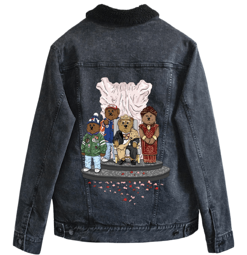 MOVING TO AMERICA, by THE NYGERIANS custom denim jacket by DenimINK