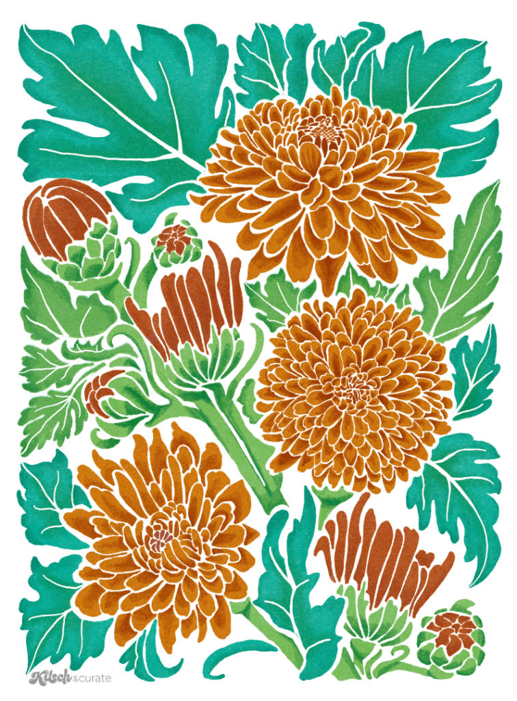 MUMS ALL NoBG by KITSCH AND CURATE, printed on denim jackets and other denim products: tote bags, throw pillows, table place mats, aprons