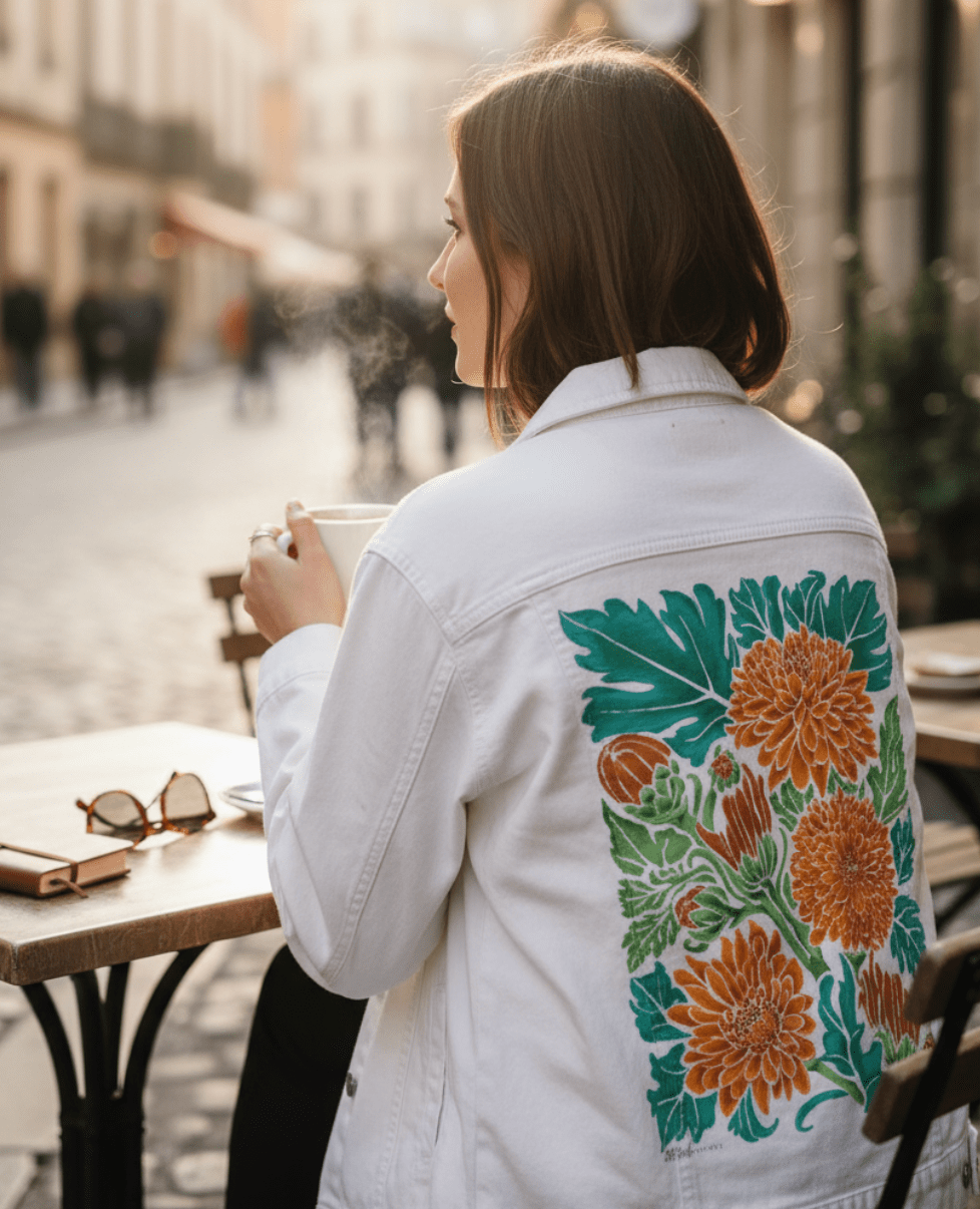 MUMS ALL NoBG by KITSCH AND CURATE, printed on denim jackets and other denim products: tote bags, throw pillows, table place mats, aprons