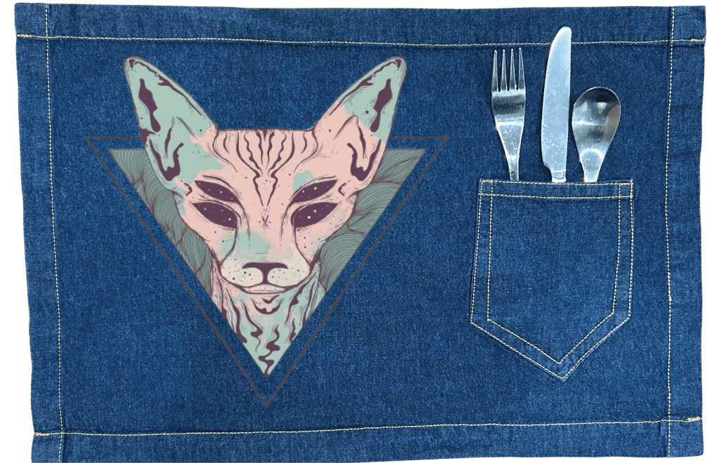 MYSTIC SPHINX by JESS ADAMS custom denim jacket by DenimINK