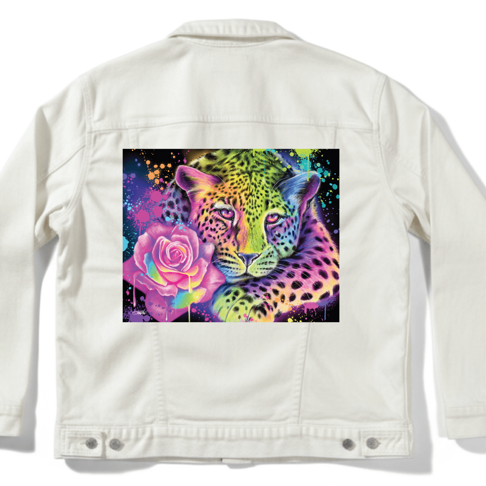 NEON RAINBOW LEOPARD by SHEENA PIKE