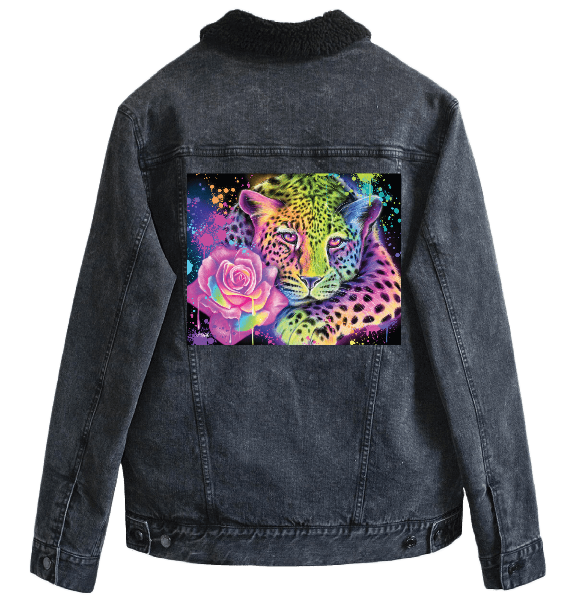 NEON RAINBOW LEOPARD by SHEENA PIKE