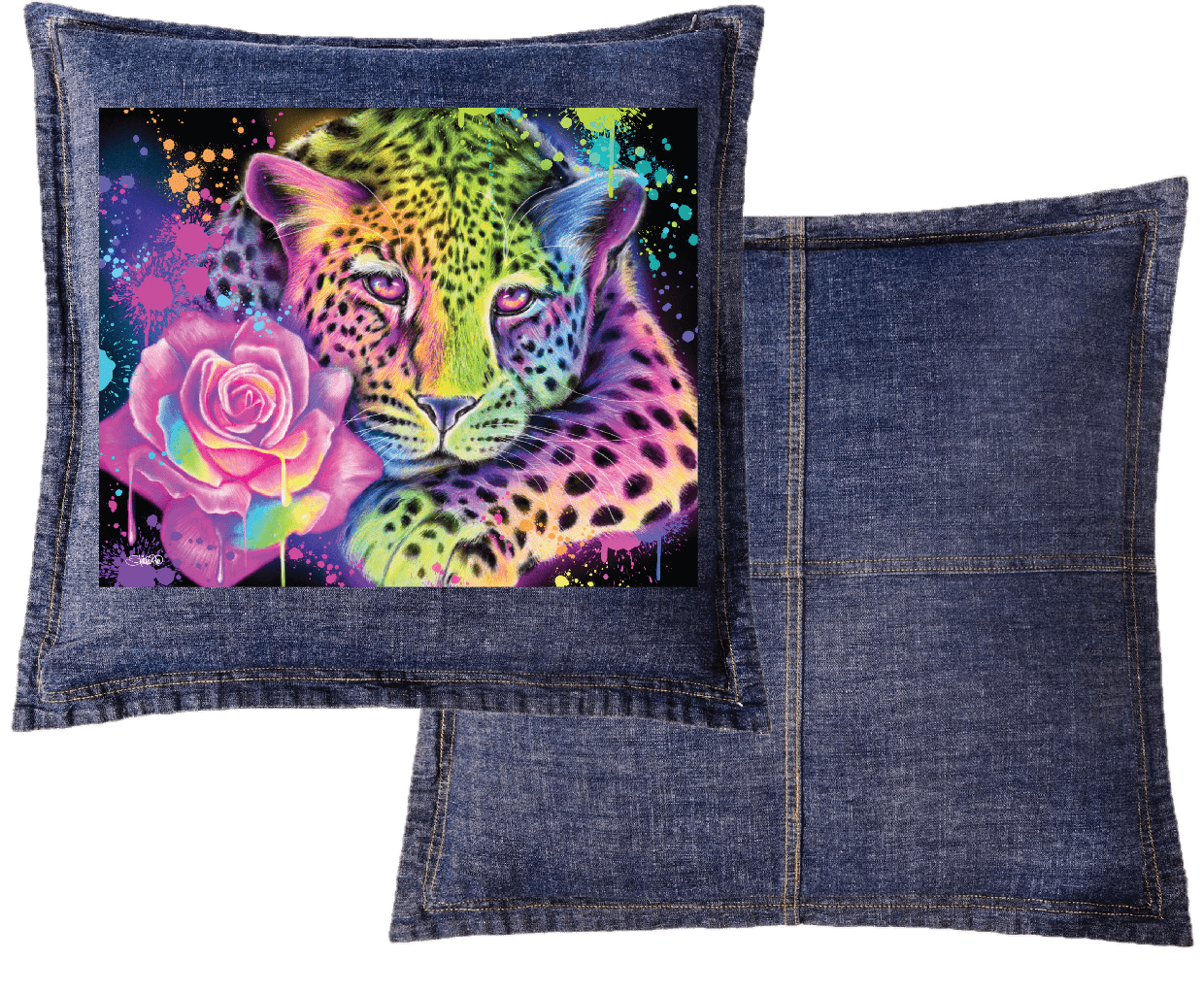 NEON RAINBOW LEOPARD by SHEENA PIKE