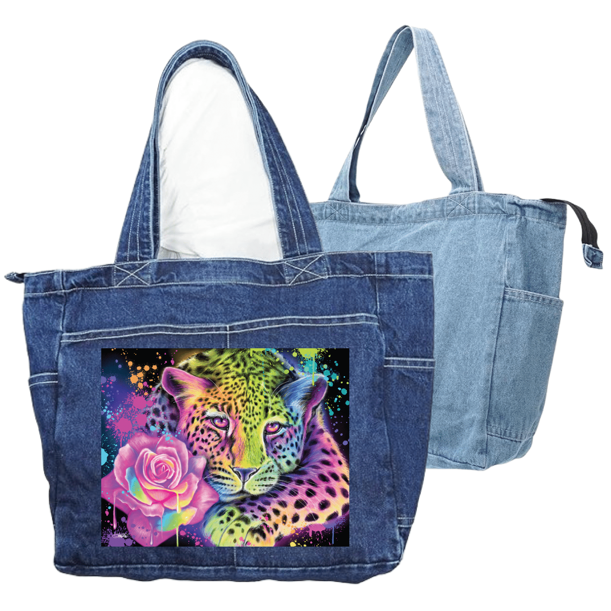 NEON RAINBOW LEOPARD by SHEENA PIKE