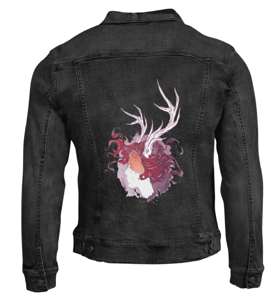 PAGAN QUEEN by JESS ADAMS custom denim jacket by DenimINK