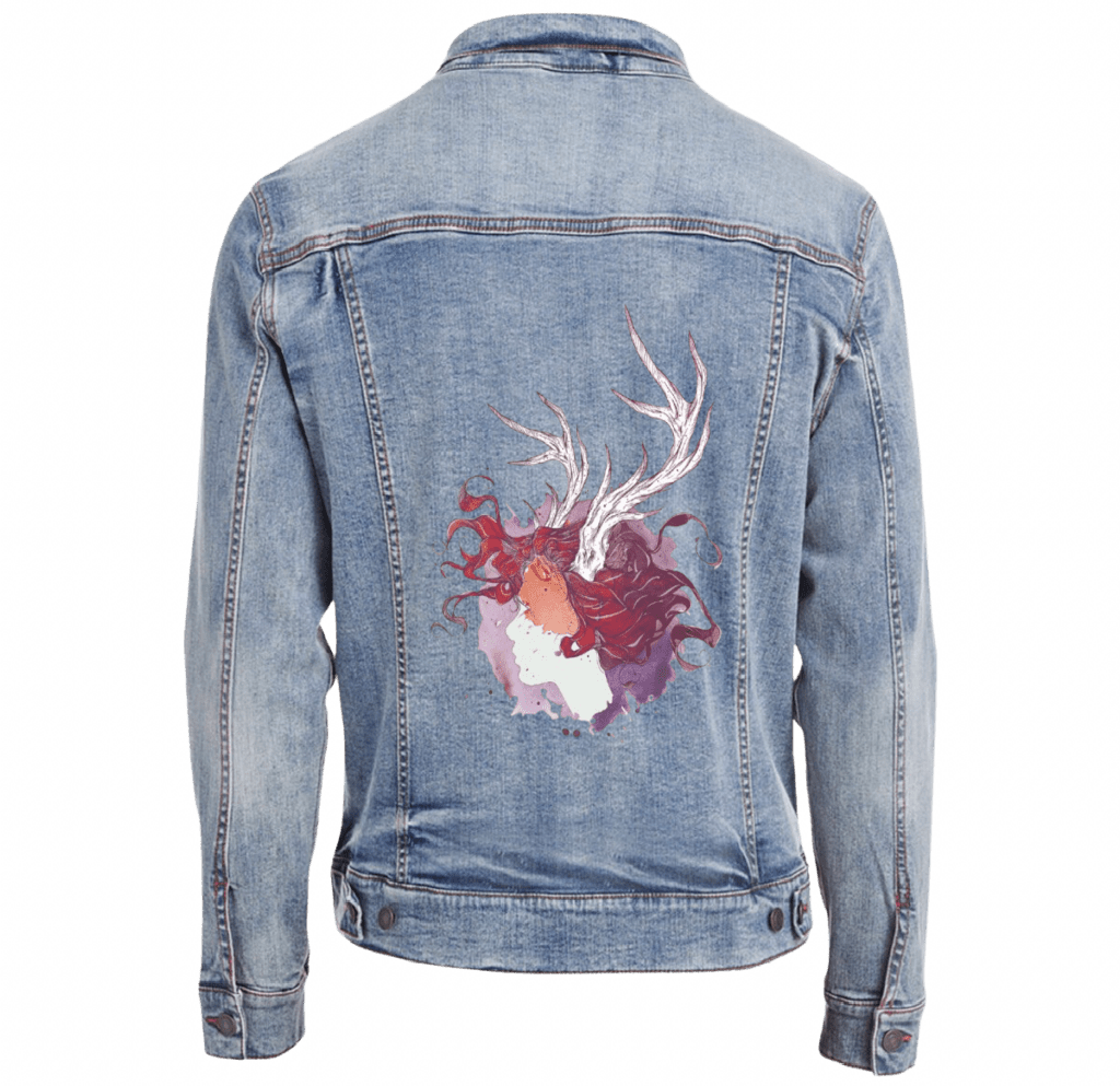 PAGAN QUEEN by JESS ADAMS custom denim jacket by DenimINK