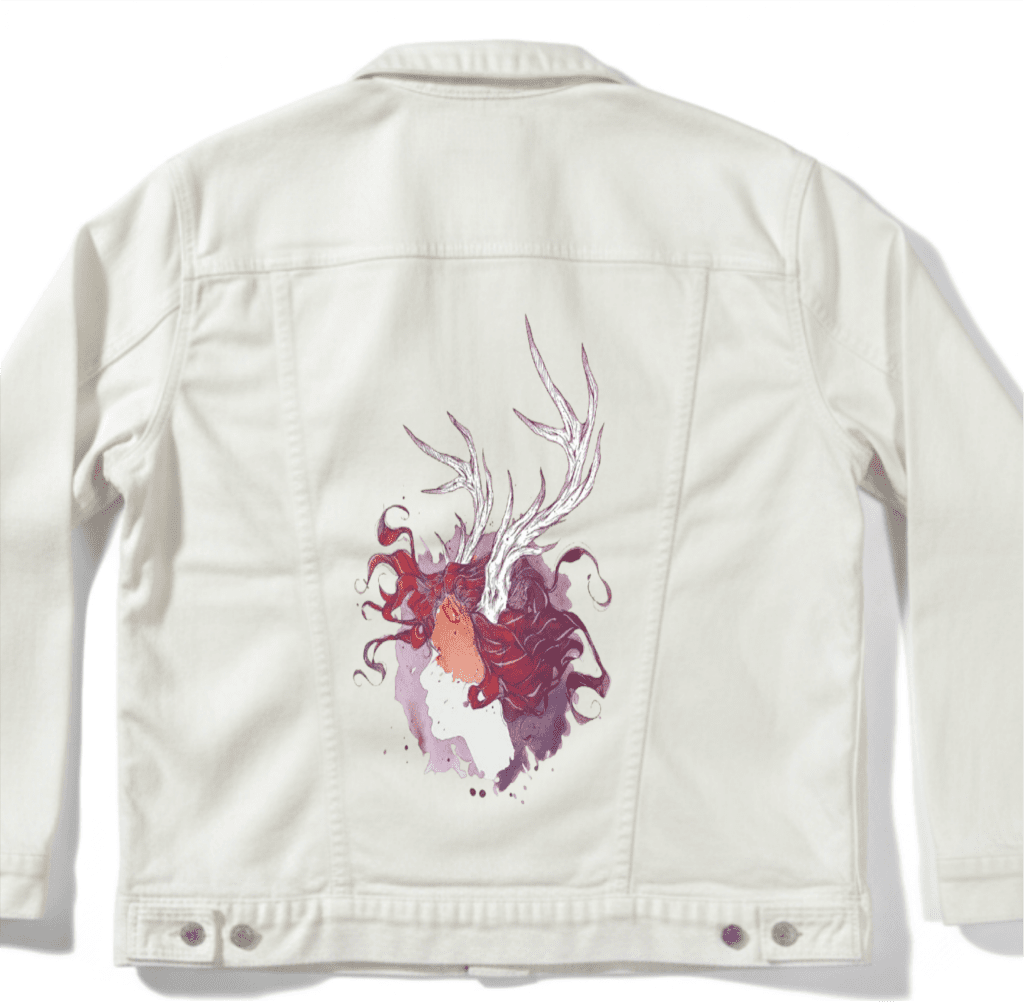 PAGAN QUEEN by JESS ADAMS custom denim jacket by DenimINK