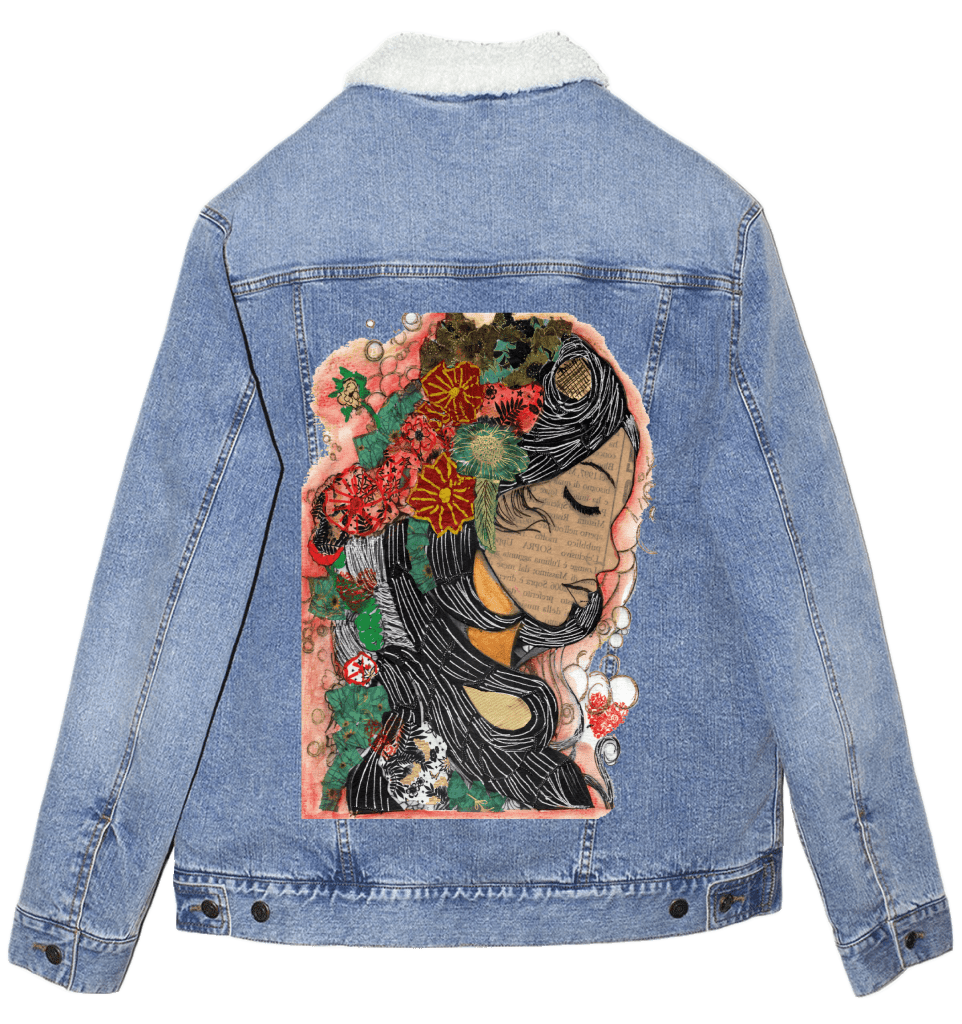 PRETTY WOMAN by CANVAS and QUOTATIONS custom denim jacket by DenimINK