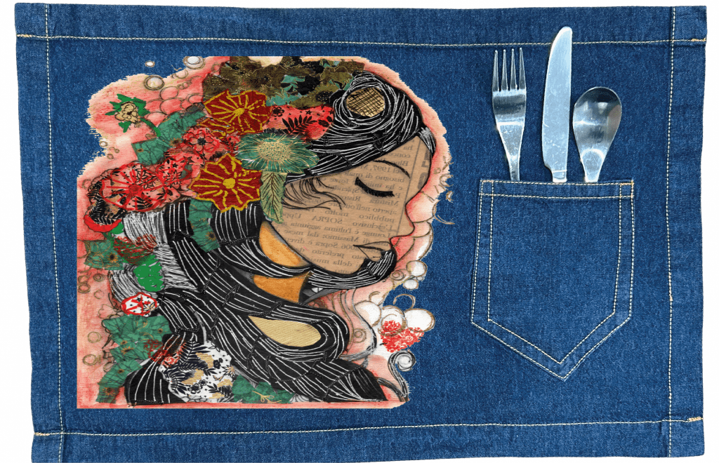 PRETTY WOMAN by CANVAS and QUOTATIONS custom denim jacket by DenimINK