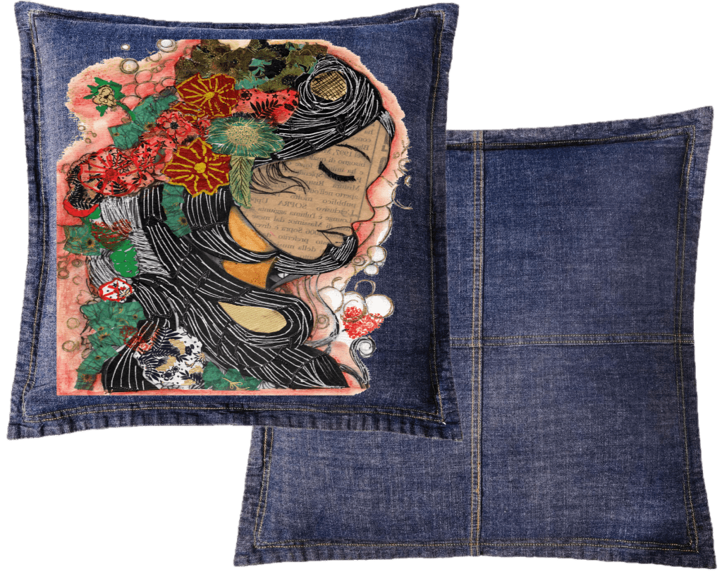 PRETTY WOMAN by CANVAS and QUOTATIONS custom denim jacket by DenimINK