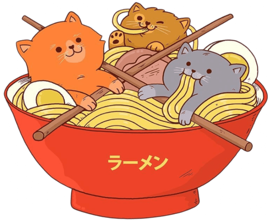 RAMEN AND CATS by PEPE RODRIGUEZ aka PPMID