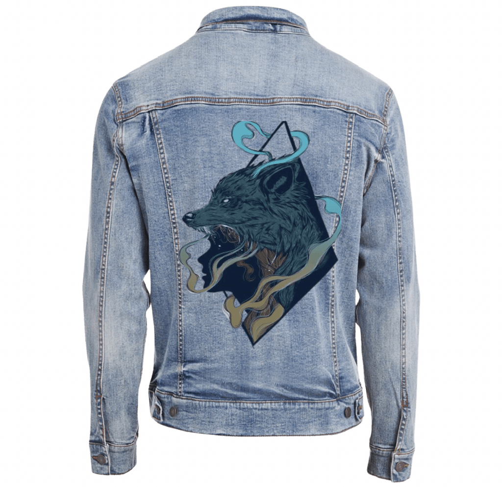 SKINWALKER by JESS ADAMS custom denim jacket by DenimINK