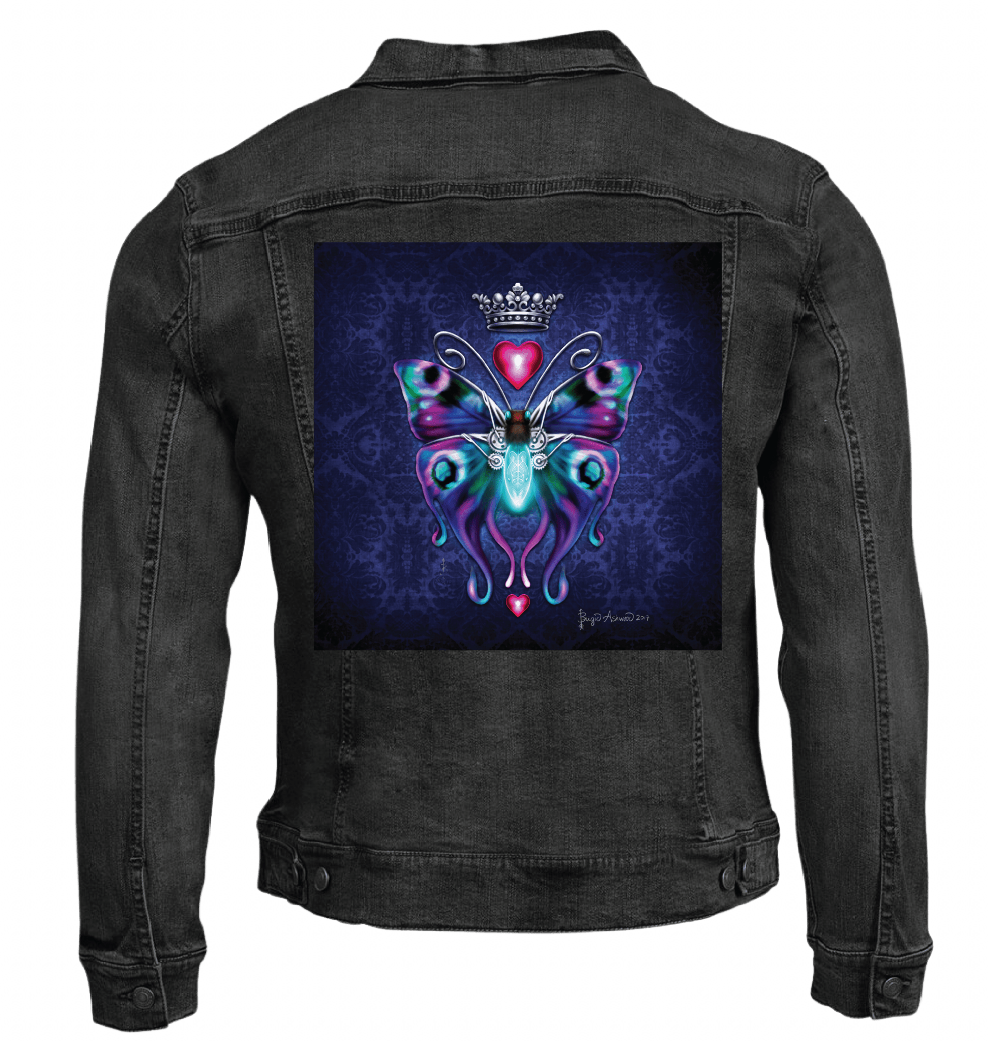 STEAMPUNK BUTTERFLY with background by BRIGID ASHWOOD