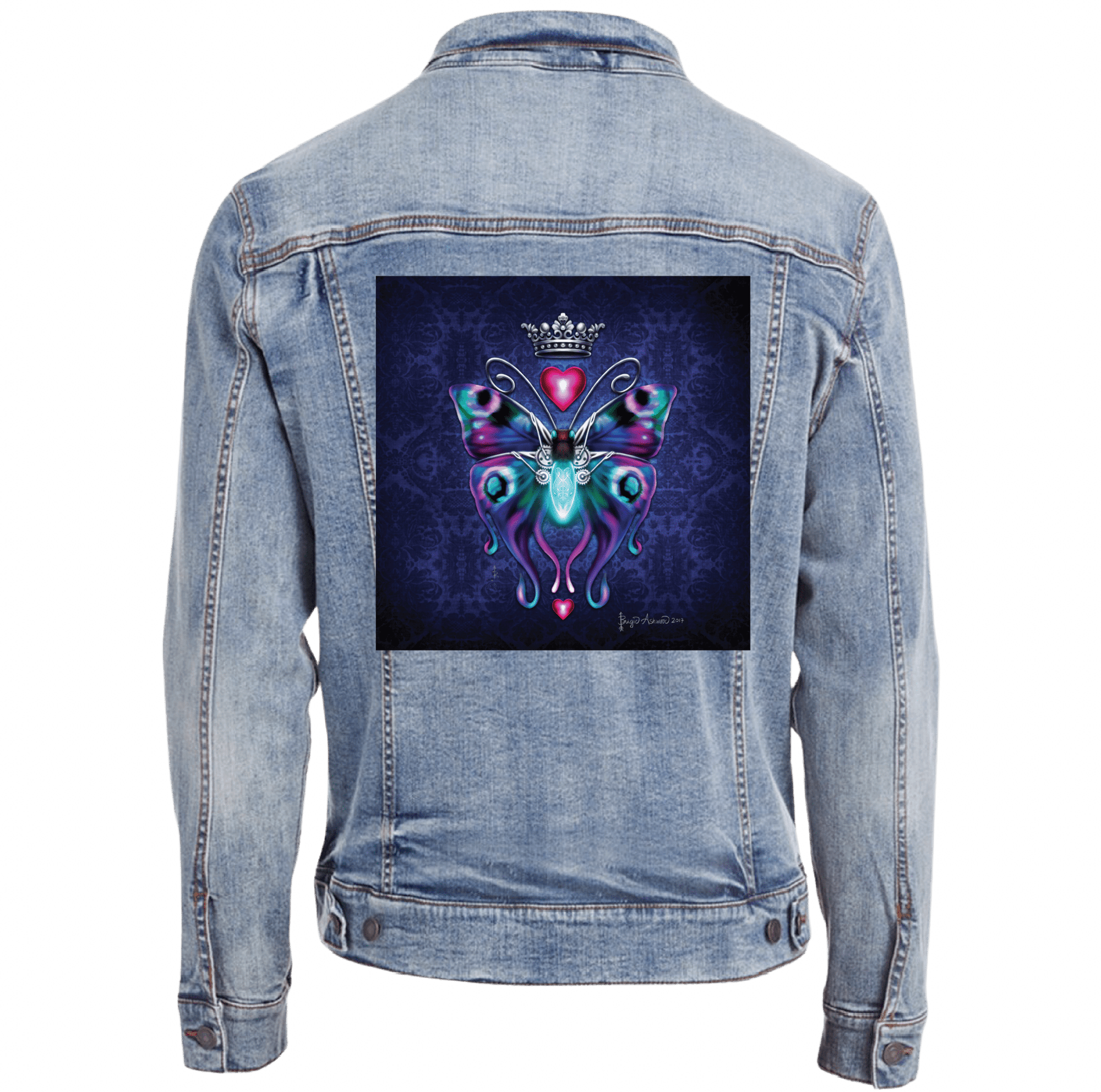 STEAMPUNK BUTTERFLY with background by BRIGID ASHWOOD