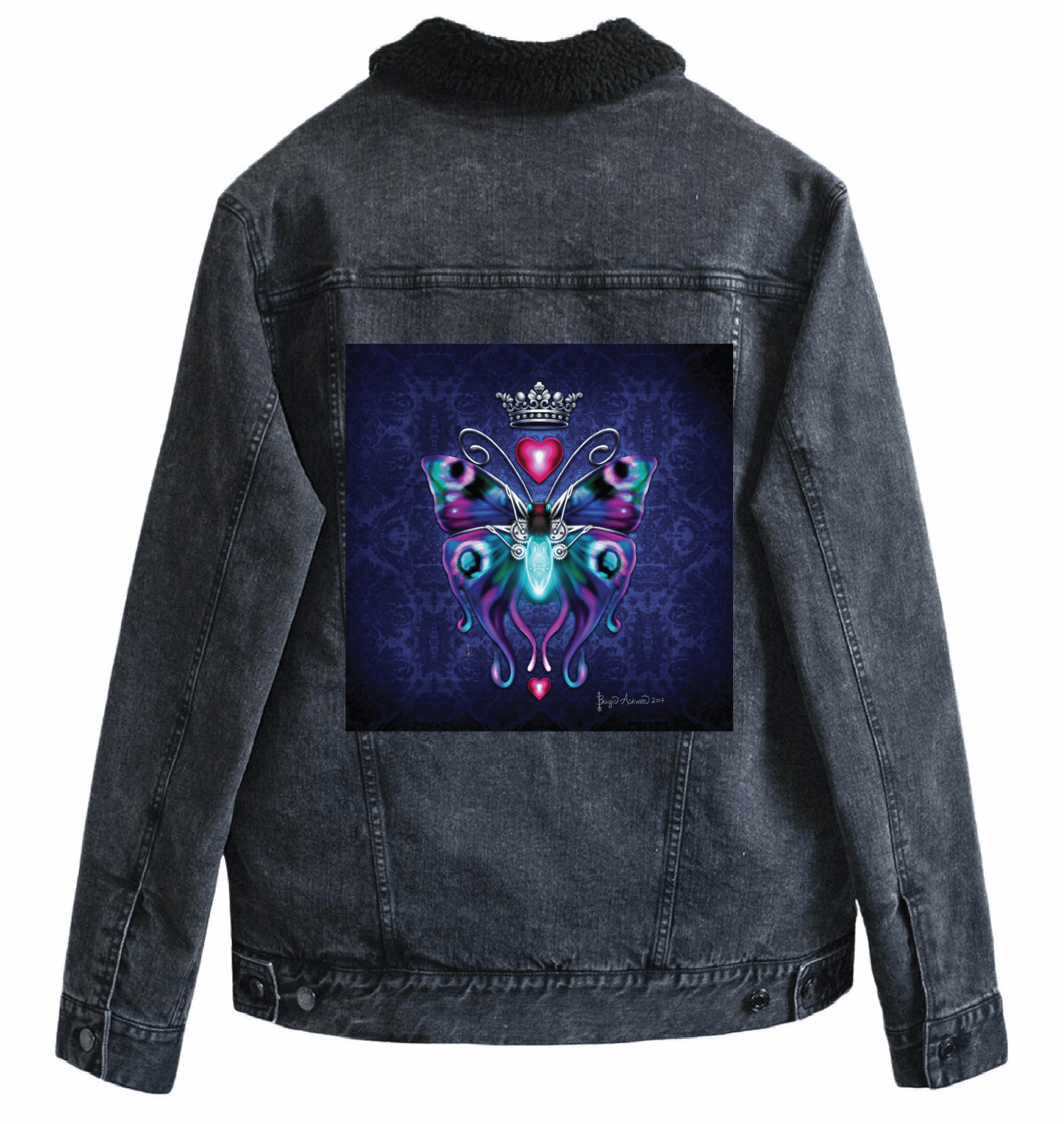 STEAMPUNK BUTTERFLY with background by BRIGID ASHWOOD