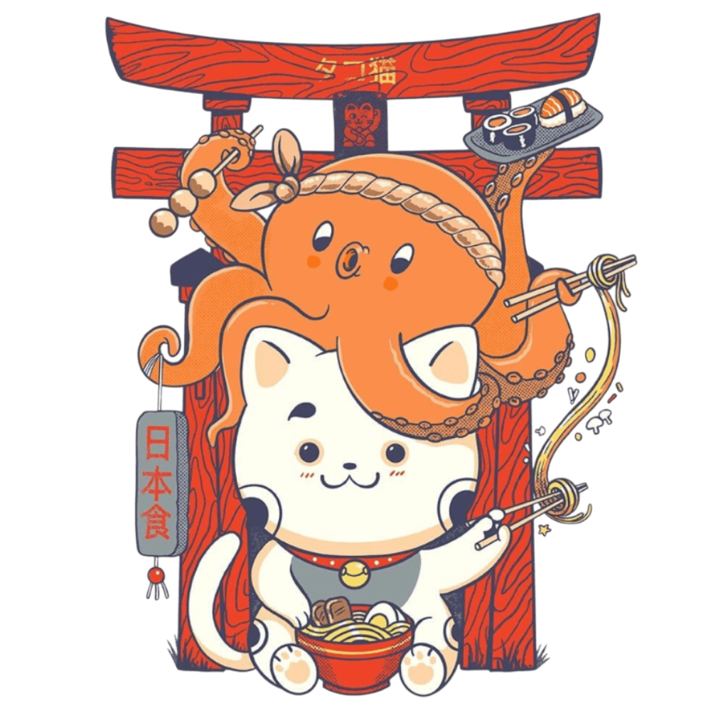 TAKO AND NEKO RESTAURANT by PEPE RODRIGUEZ aka PPMID custom denim jacket by DenimINK