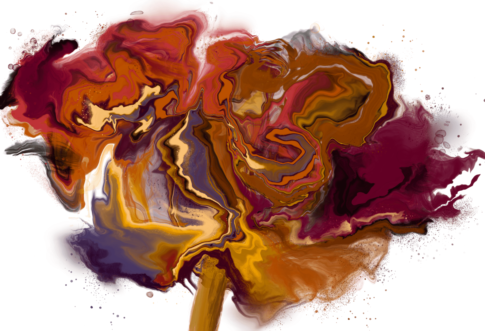 VIBRANT FLOWER by RaMir DESIGNS, printed on denim jackets and other denim products: tote bags, throw pillows, table place mats, aprons