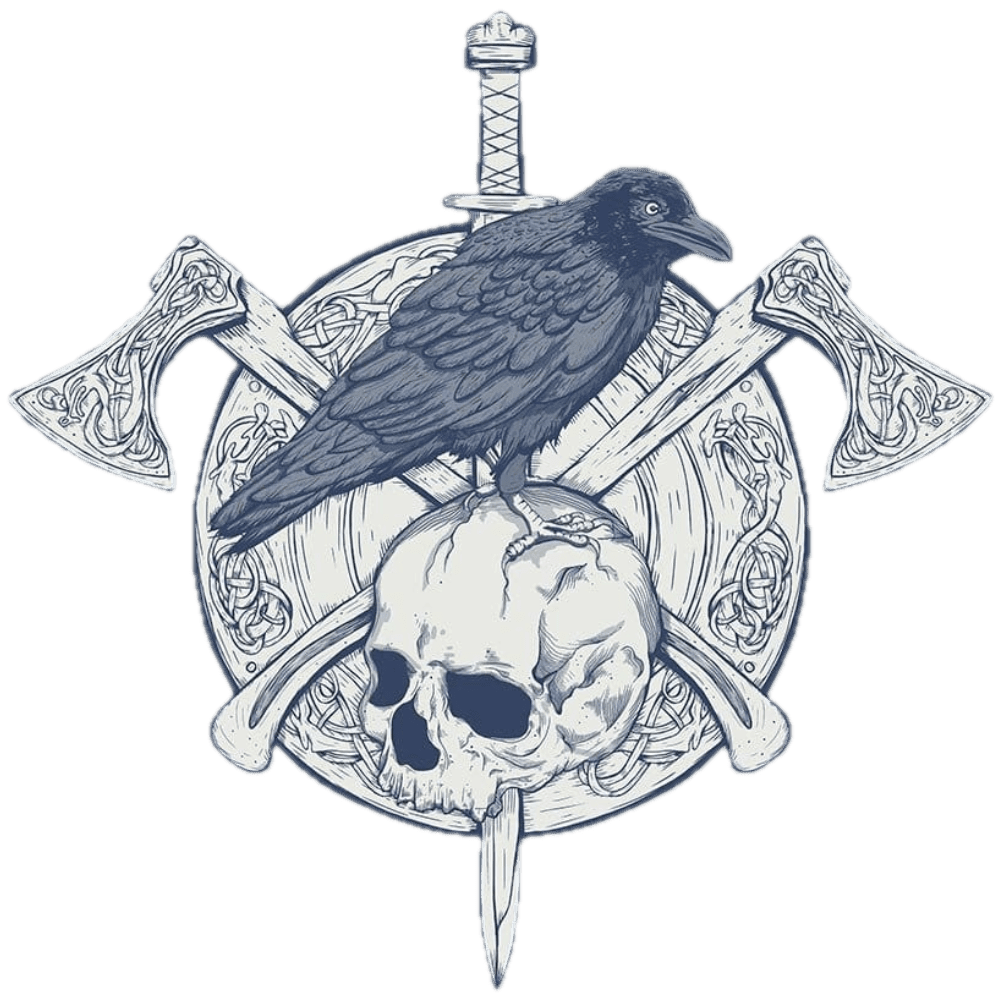 VIKINGS SHIELD by JESS ADAMS custom denim jacket by DenimINK