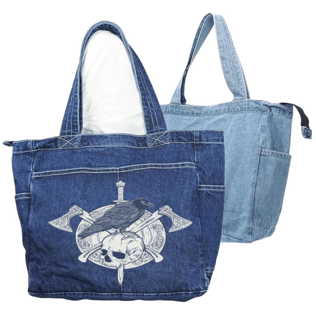 VIKINGS SHIELD by JESS ADAMS custom denim jacket by DenimINK