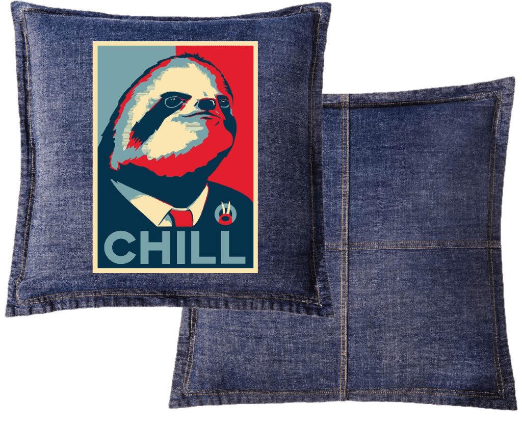 VOTE SLOTH by GRANT SHEPLEY custom denim jacket by DenimINK