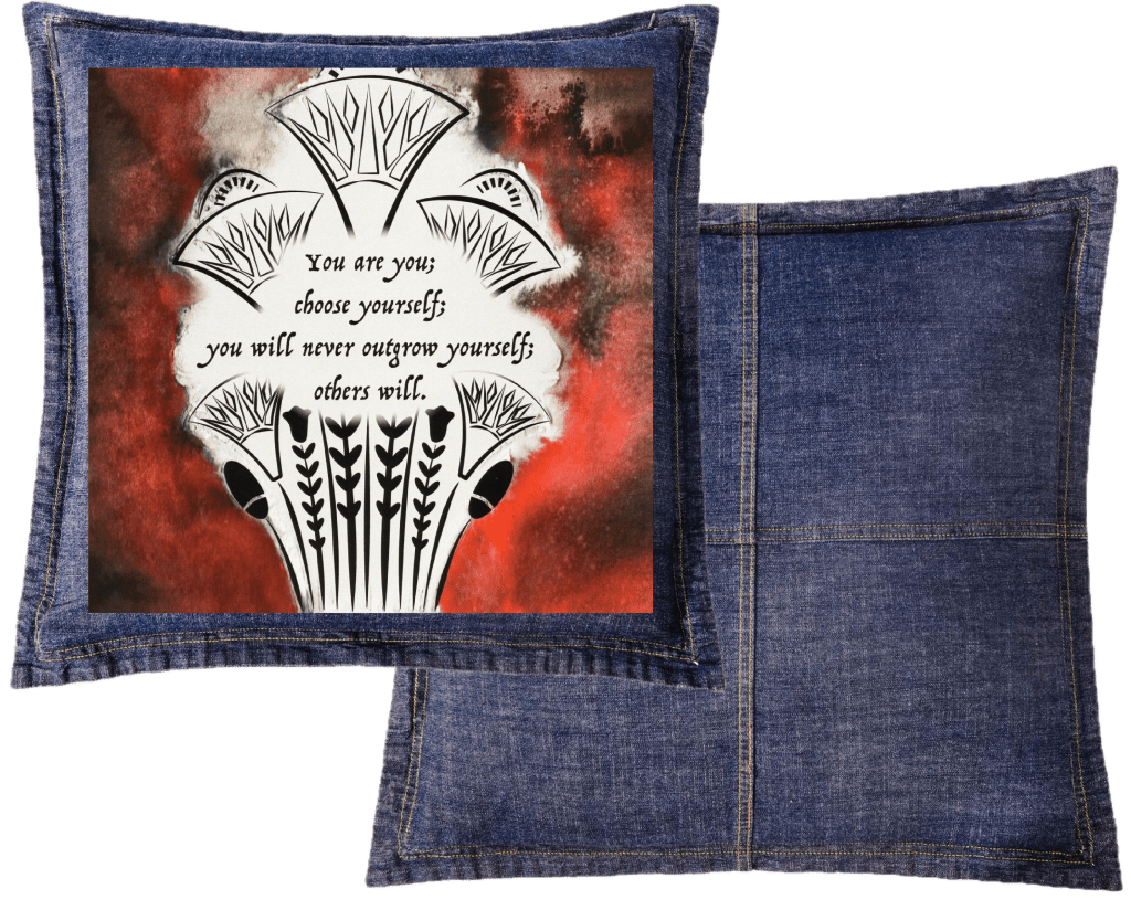 YOU ARE YOU by CANVAS and QUOTATIONS custom denim jacket by DenimINK