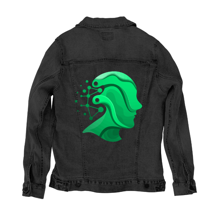 zakeke-design L / Black Denim Customer Designed Custom Denim Jacket (hand-crafted) with 3 color choices of jacket: Stonewash, White, or Black. Unisex XS S M L XL 2X 3X. USA hand-crafted and USA digitally printed. Ships free within the USA & also ships Internationally.