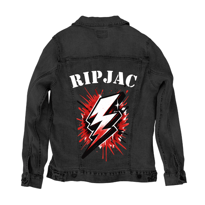 Customer Designed Custom Denim Jacket. Customize and Create your own custom one - of - a - kind denim jacket. (hand - crafted) with 3 color choices: Stonewash, White, or Black. Unisex XS S M L XL 2X 3X custom denim jacket by DenimINK