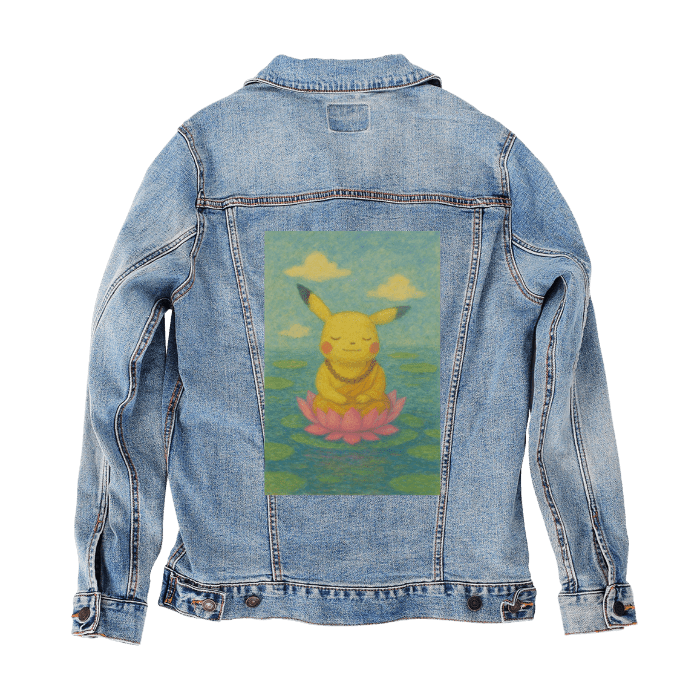 zakeke-design XS / Stonewash Customer Designed Custom Denim Jacket (hand-crafted) with 3 color choices of jacket: Stonewash, White, or Black. Unisex XS S M L XL 2X 3X. USA hand-crafted and USA digitally printed. Ships free within the USA &amp; also ships Internationally.