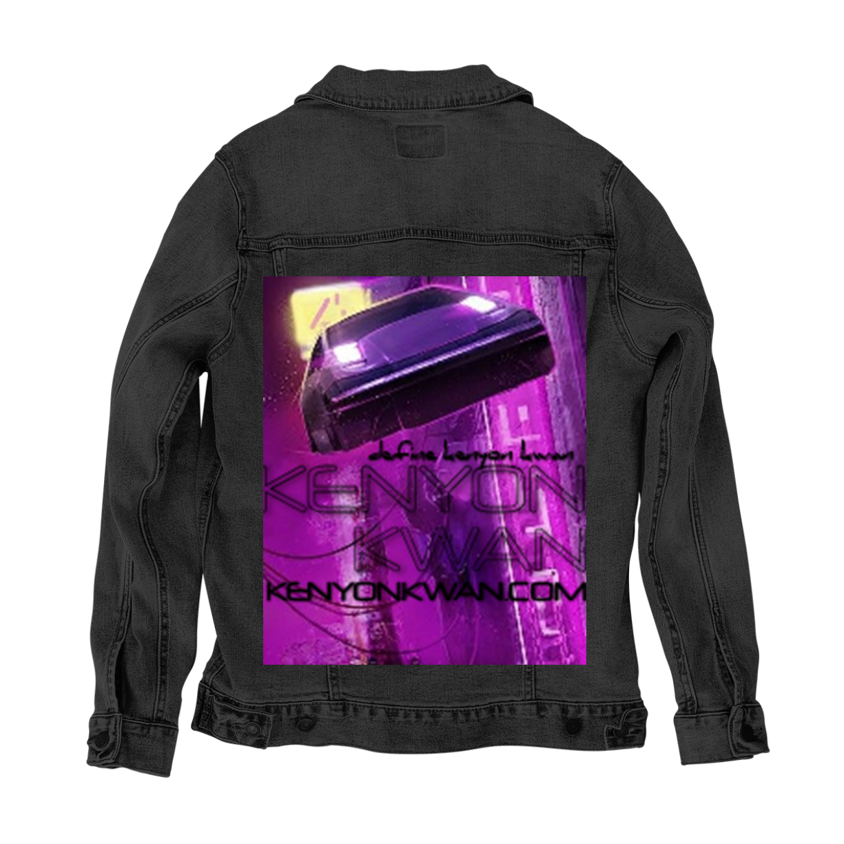 Customer Designed Custom Denim Jacket (hand-crafted) with 3 color choices of jacket: Stonewash, White, or Black. Unisex XS S M L XL 2X 3X. USA hand-crafted and USA digitally printed. Ships free within the USA & also ships Internationally.