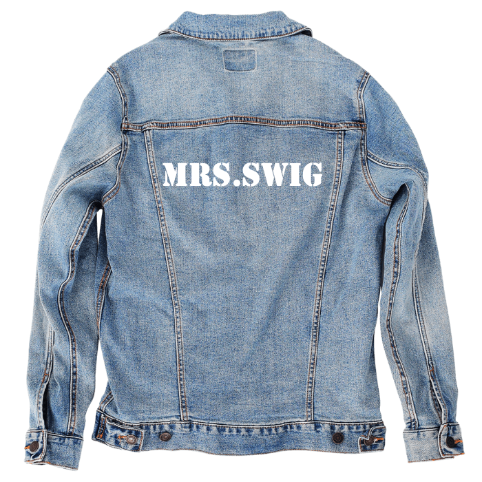 Customer Designed Custom Denim Jacket (hand-crafted) with 3 color choices of jacket: Stonewash, White, or Black. Unisex XS S M L XL 2X 3X. USA hand-crafted and USA digitally printed. Ships free within the USA & also ships Internationally.
