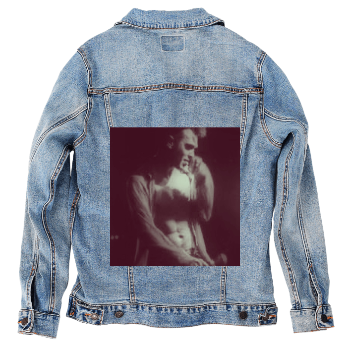 Customer Designed Custom Denim Jacket (hand-crafted) with 3 color choices of jacket: Stonewash, White, or Black. Unisex XS S M L XL 2X 3X. USA hand-crafted and USA digitally printed. Ships free within the USA & also ships Internationally.