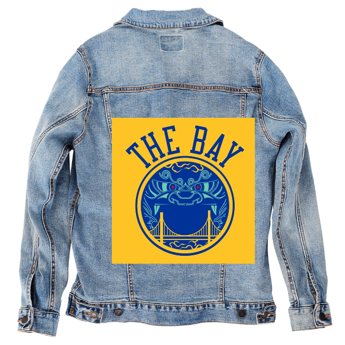 Customer Designed Custom Denim Jacket (hand-crafted) with 3 color choices of jacket: Stonewash, White, or Black. Unisex XS S M L XL 2X 3X. USA hand-crafted and USA digitally printed. Ships free within the USA & also ships Internationally.