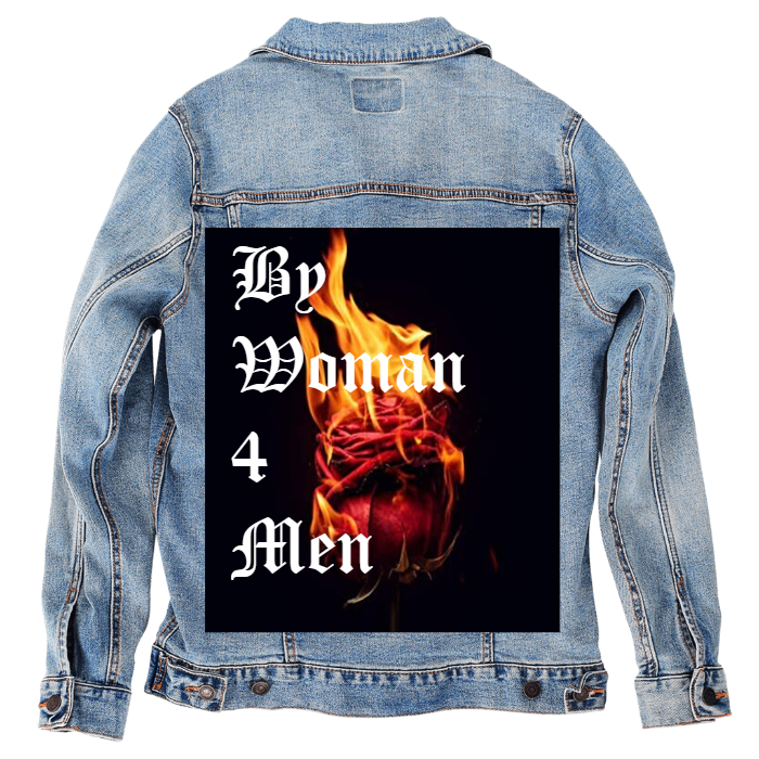 Customer Designed Custom Denim Jacket (hand-crafted) with 3 color choices of jacket: Stonewash, White, or Black. Unisex XS S M L XL 2X 3X. USA hand-crafted and USA digitally printed. Ships free within the USA & also ships Internationally.