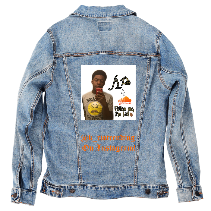 Customer Designed Custom Denim Jacket (hand-crafted) with 3 color choices of jacket: Stonewash, White, or Black. Unisex XS S M L XL 2X 3X. USA hand-crafted and USA digitally printed. Ships free within the USA & also ships Internationally.