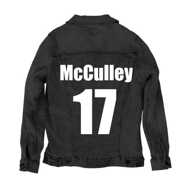 Customer Designed Custom Denim Jacket (hand-crafted) with 3 color choices of jacket: Stonewash, White, or Black. Unisex XS S M L XL 2X 3X. USA hand-crafted and USA digitally printed. Ships free within the USA &amp; also ships Internationally.