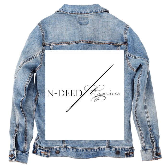 Customer Designed Custom Denim Jacket (hand-crafted) with 3 color choices of jacket: Stonewash, White, or Black. Unisex XS S M L XL 2X 3X. USA hand-crafted and USA digitally printed. Ships free within the USA & also ships Internationally.