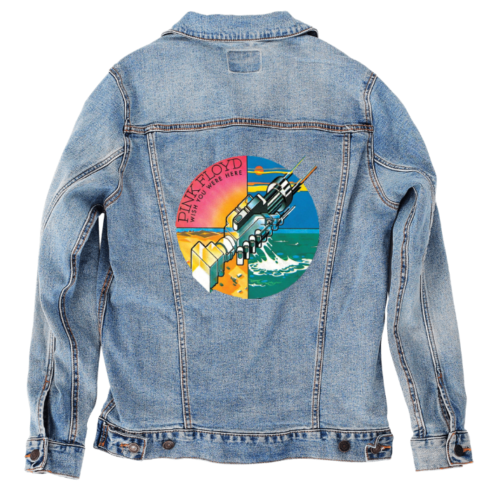 Customer Designed Custom Denim Jacket (hand-crafted) with 3 color choices of jacket: Stonewash, White, or Black. Unisex XS S M L XL 2X 3X. USA hand-crafted and USA digitally printed. Ships free within the USA & also ships Internationally.