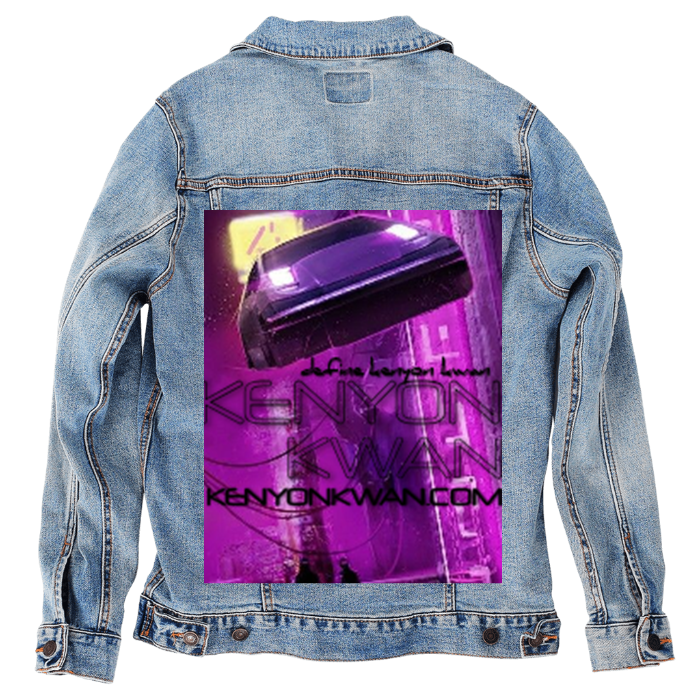 Customer Designed Custom Denim Jacket (hand-crafted) with 3 color choices of jacket: Stonewash, White, or Black. Unisex XS S M L XL 2X 3X. USA hand-crafted and USA digitally printed. Ships free within the USA & also ships Internationally.