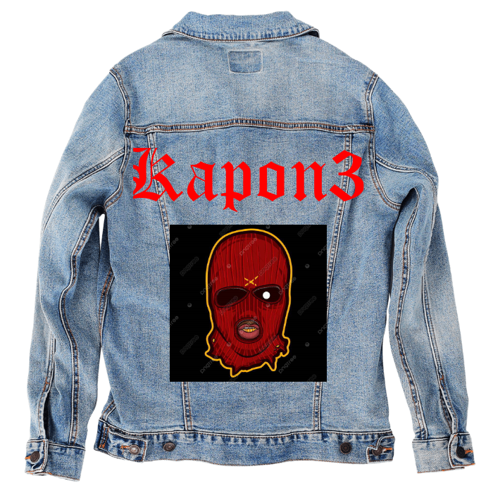 Customer Designed Custom Denim Jacket (hand-crafted) with 3 color choices of jacket: Stonewash, White, or Black. Unisex XS S M L XL 2X 3X. USA hand-crafted and USA digitally printed. Ships free within the USA & also ships Internationally.