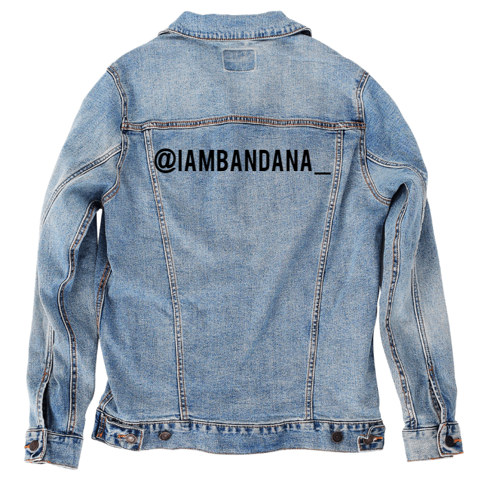 Customer Designed Custom Denim Jacket (hand-crafted) with 3 color choices of jacket: Stonewash, White, or Black. Unisex XS S M L XL 2X 3X. USA hand-crafted and USA digitally printed. Ships free within the USA & also ships Internationally.