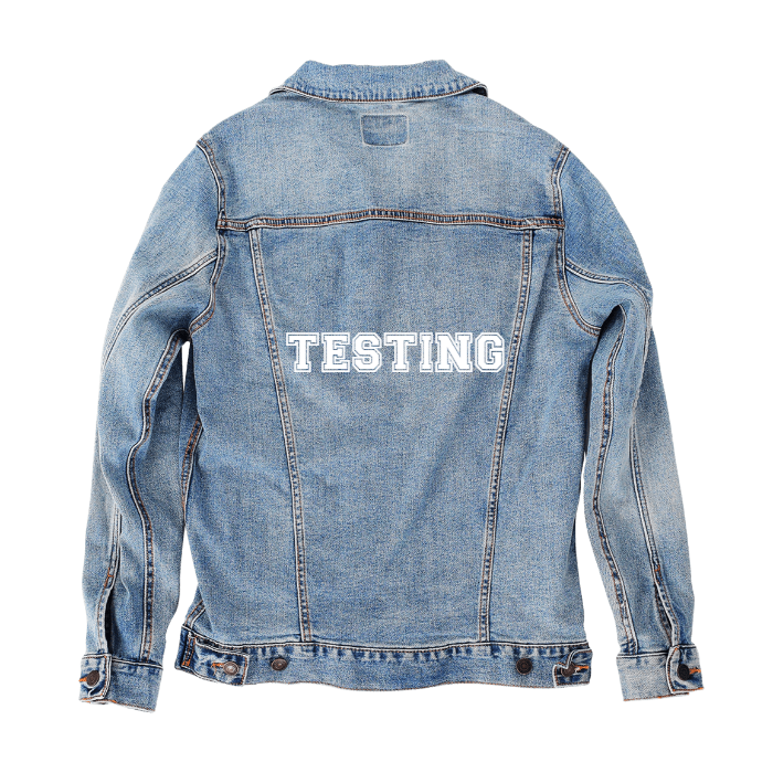 Customer Designed Custom Denim Jacket (hand-crafted) with 3 color choices of jacket: Stonewash, White, or Black. Unisex XS S M L XL 2X 3X. USA hand-crafted and USA digitally printed. Ships free within the USA & also ships Internationally.