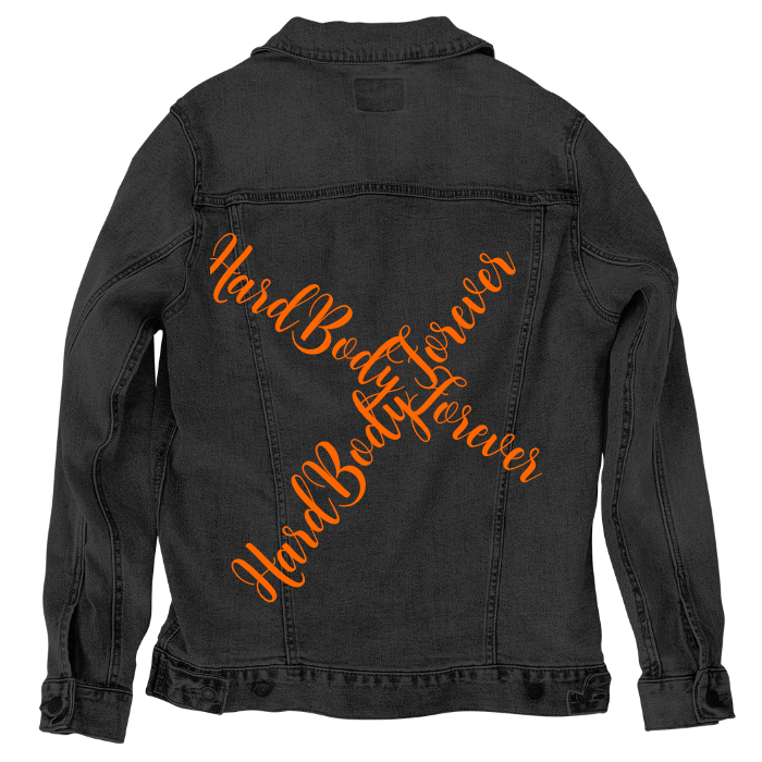 Customer Designed Custom Denim Jacket (hand-crafted) with 3 color choices of jacket: Stonewash, White, or Black. Unisex XS S M L XL 2X 3X. USA hand-crafted and USA digitally printed. Ships free within the USA & also ships Internationally.