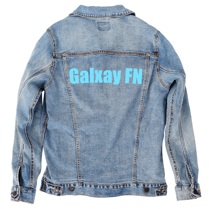 Customer Designed Custom Denim Jacket (hand-crafted) with 3 color choices of jacket: Stonewash, White, or Black. Unisex XS S M L XL 2X 3X. USA hand-crafted and USA digitally printed. Ships free within the USA & also ships Internationally.
