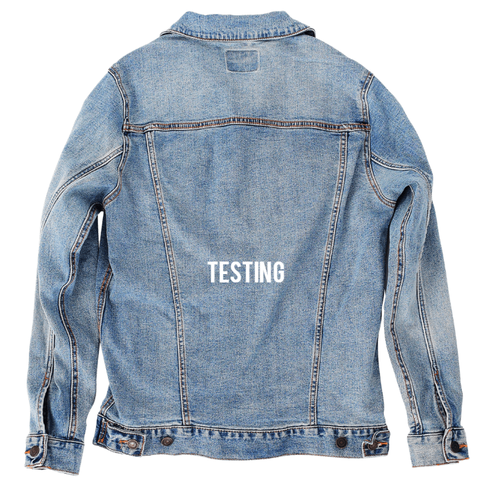 Customer Designed Custom Denim Jacket (hand-crafted) with 3 color choices of jacket: Stonewash, White, or Black. Unisex XS S M L XL 2X 3X. USA hand-crafted and USA digitally printed. Ships free within the USA & also ships Internationally.